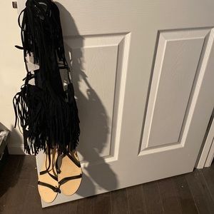 Zara fringe sandals